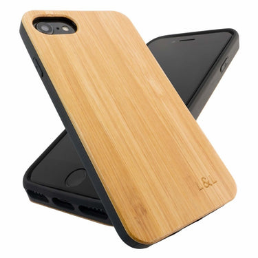 Sale - Eco Friendly Bamboo iPhone SE Case. Fits Apple iPhone SE3, SE2, 8, 7, 6 - Loam & Lore